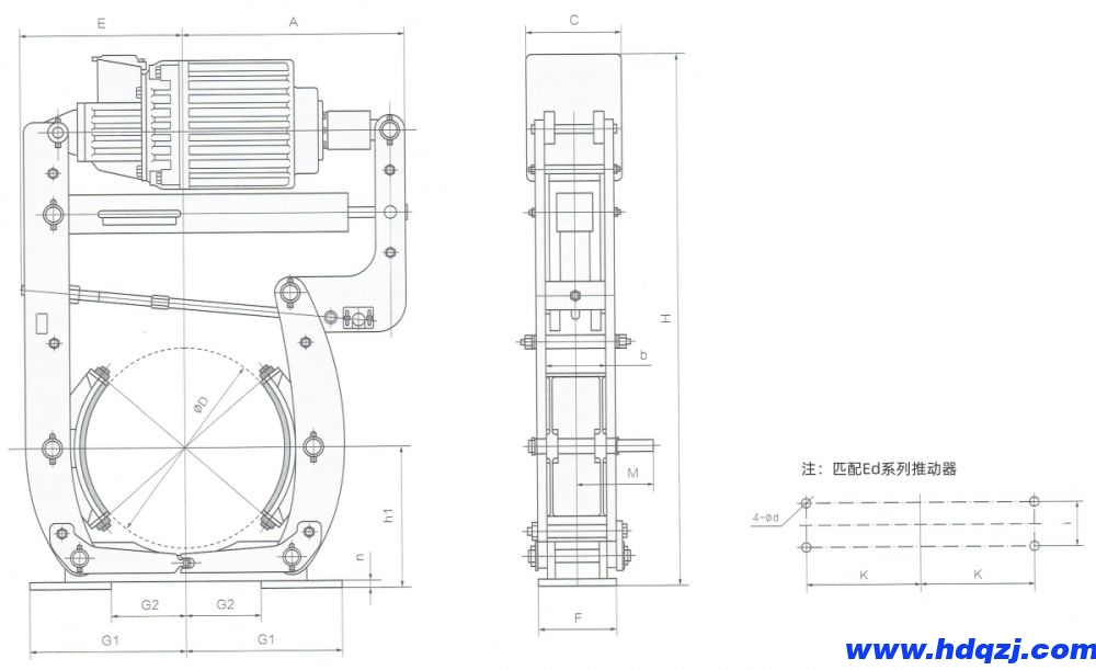 YW-L电力液压鼓式制动器外形尺寸图.jpg