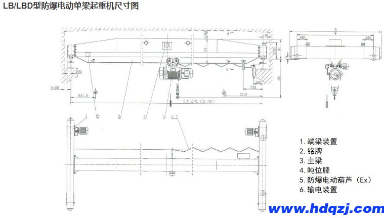 防爆电动单梁起重机